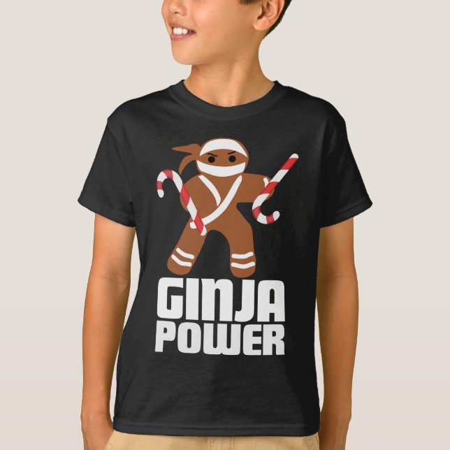 Camiseta Funny Ginja Power Cute Navidades Cookie Gingerbrea (Anverso)