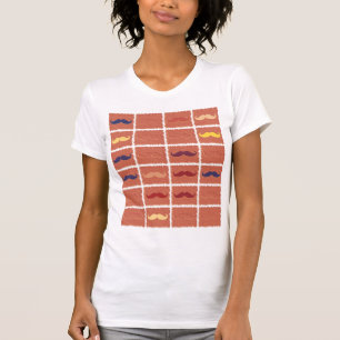 Camiseta Funny Girly Mustaches