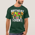 Camiseta Funny Gnome Birthday Crew Yellow Sunflower Birthda<br><div class="desc">Divertida fiesta de cumpleaños de la tripulación de cumpleaños del girasol amarillo.</div>