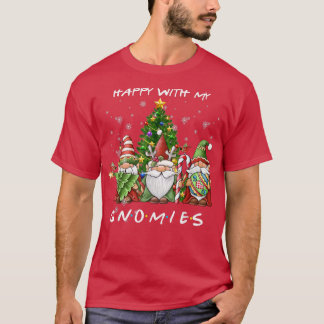 Camiseta Funny Gnome de los graciosos Navidades felices con