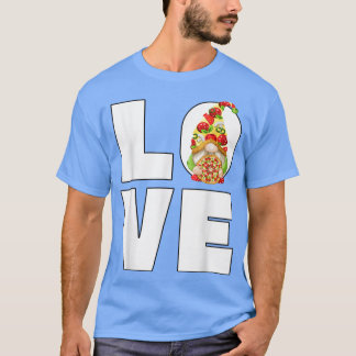 Camiseta Funny Gnome For Italian Summer Vacation Girls Love