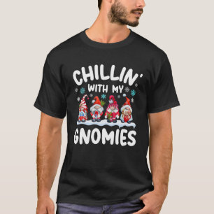 Camiseta Funny Gnome Navidades Pajama Familia Chillin Con M
