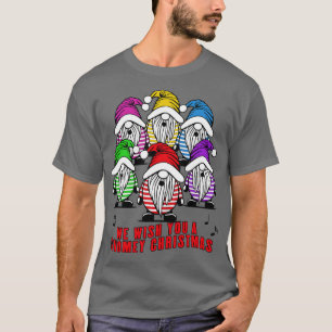 Camiseta FUNNY GNOMES Holiday GNOME Chorus Cute Navidades C