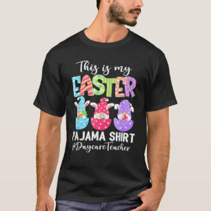 Camiseta Funny Gnomies Daycare Teacher This Is My Easter Pa