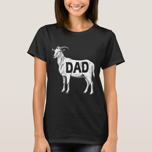 Camiseta Funny Goat Gift Dad Sarcastic Graphic  (Anverso)