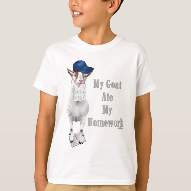 Camiseta Funny Goat se comió mi casa (Anverso)