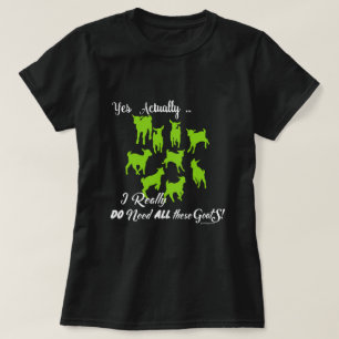 Camiseta FUNNY GOATS   NECESITA todas estas cabras GetYerGo