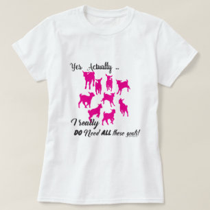 Camiseta FUNNY GOATS NECESITA todas estas cabras GetYerGo
