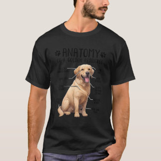 Camiseta Funny Golden Retriever Anatomy Dog Lover Dueño
