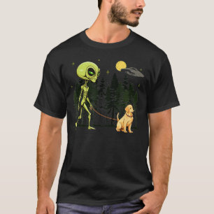 Camiseta Funny Golden Retriever Walking Mascota Dad