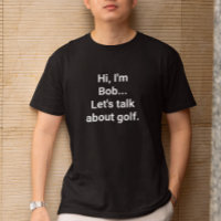 Funny Golfer Humor Nombre personalizado