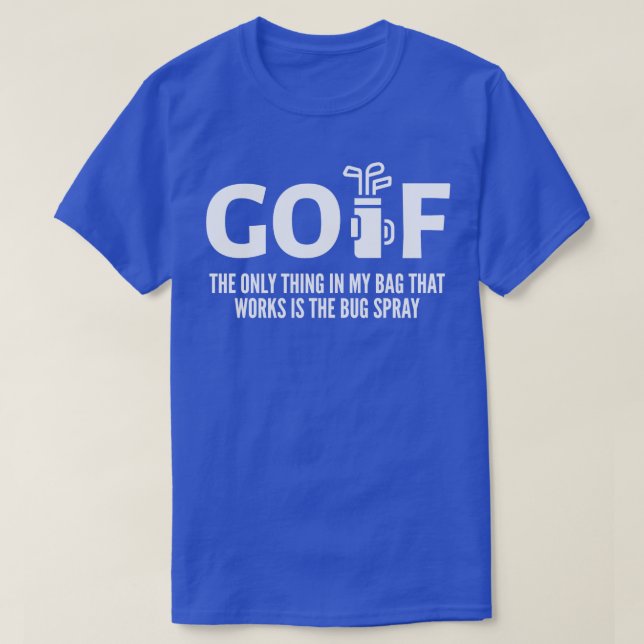CAMISETA FUNNY GOLFING (Diseño del anverso)