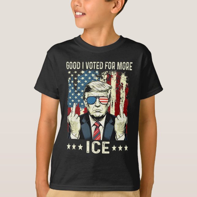 Camiseta Funny Good I Voted For More Ice Patriotic 1  (Anverso)