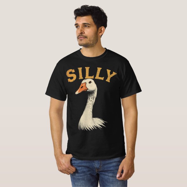 Camiseta Funny Goose Graphic Tee – Silly Goose (Anverso completo)