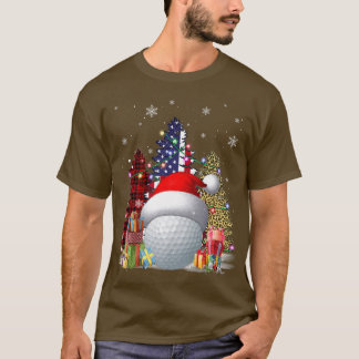 Camiseta Funny Gorra de golf Santa Flag Uu Buffalo Plaid Le