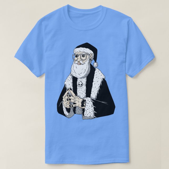 Camiseta Funny Gótico Santa Claus Sketch (Diseño del anverso)