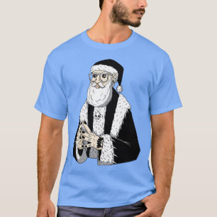 Camiseta Funny Gótico Santa Claus Sketch