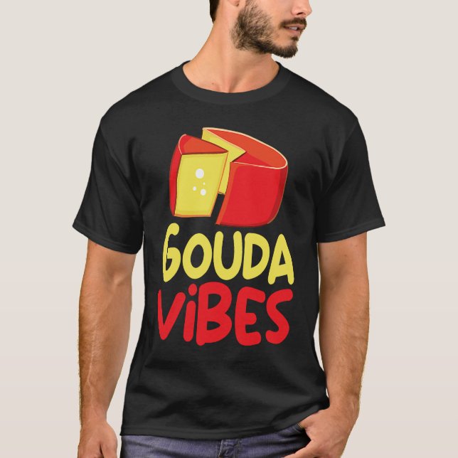 Camiseta Funny Gouda Lover Cheesus More Cheese Brie Gouda V (Anverso)