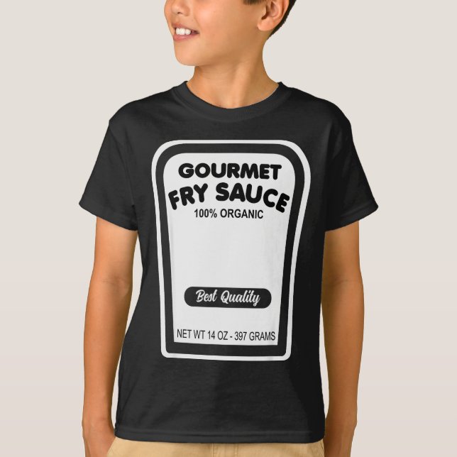 Camiseta Funny Gourmet Fry Sauce Easy Halloween Group Costu (Anverso)