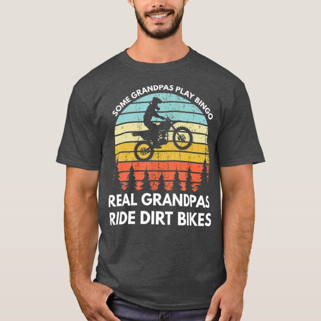 Camiseta Funny Grandpa Motocross Dirt Bike Rider Braaap (Anverso)