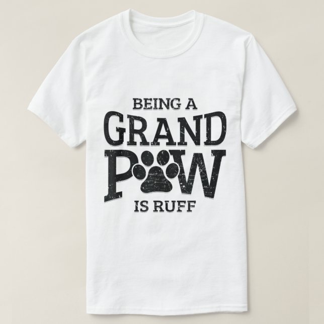Camiseta Funny Grandpaw Dog Lover Design (Diseño del anverso)