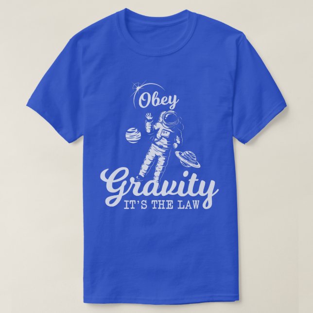 Camiseta Funny Gravity Astronaut  (Diseño del anverso)