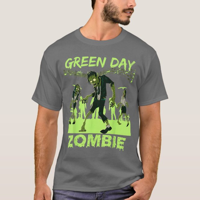 Camiseta Funny Green Day Billie Joe Zombie funny (Anverso)
