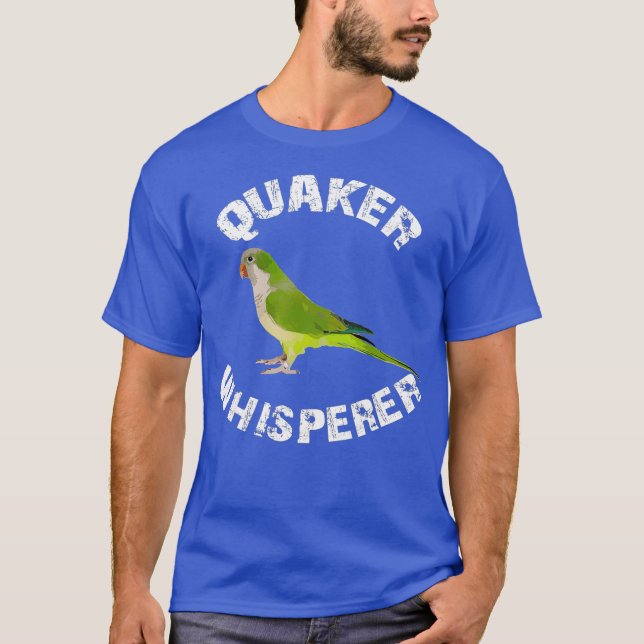 Camiseta Funny Green Quaker Whisperer Parrot Bird Apparel (Anverso)