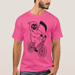 Camiseta Funny Grim Reaper Bmx Bike Hombres