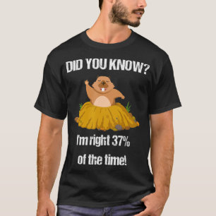 Camiseta Funny Groundhog Day    GiftWeatherman Statistics 