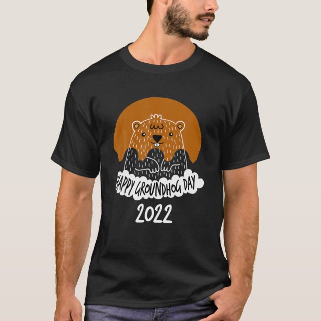 Camiseta Funny Groundhog Happy Day 2022 Guay Groundhog (Anverso)