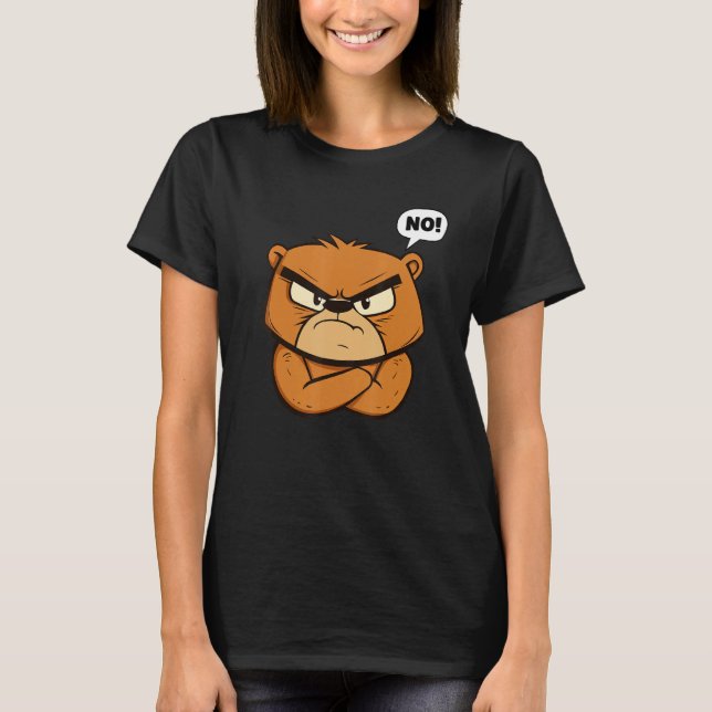 Camiseta Funny Grumpy Bear - No! (Anverso)
