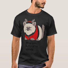 Camiseta Funny Grumpy Cat Christmas Funny Holiday  T-Shirt