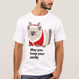 Camiseta Funny Grumpy Cat Christmas Funny Holiday  T-Shirt