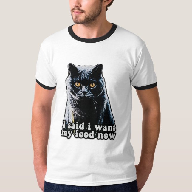 Camiseta Funny grumpy cat meme for cat owners and lovers (Anverso)