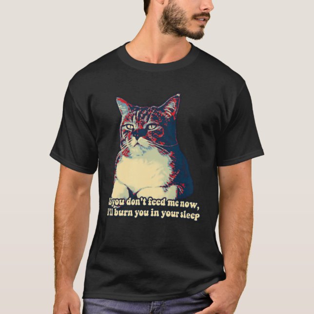 Camiseta Funny grumpy cat meme for kitty owners and lovers (Anverso)