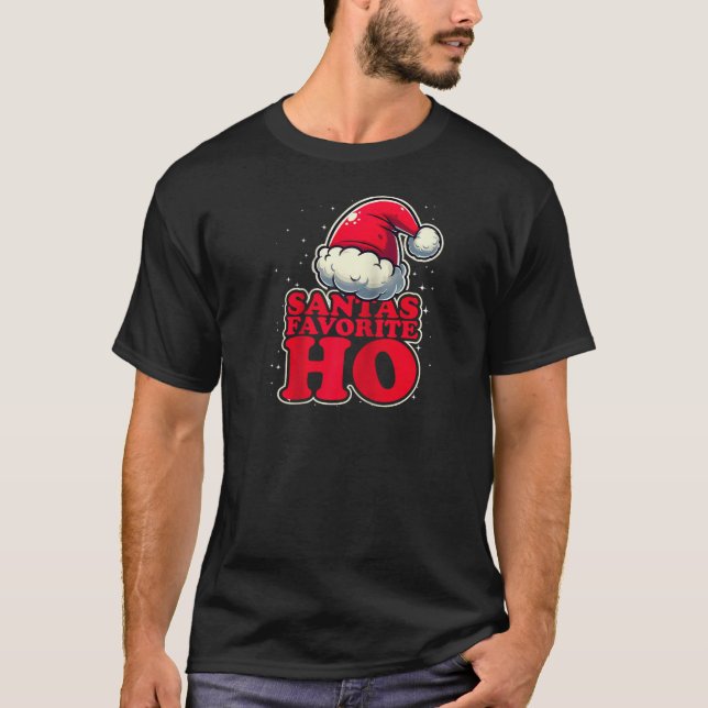 Camiseta Funny Grumpy Inappropriate Christmas Satas Favorit (Anverso)