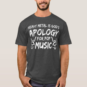 Camiseta Funny Guay Heavy Metalizado es la disculpa de Dios