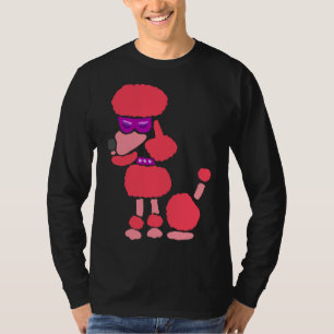 Camiseta Funny Guay Pink Poodle Dog Art