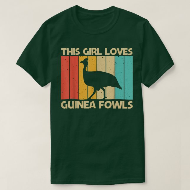 Camiseta Funny Guinea Fowl Design For Girls Women Guinea He (Diseño del anverso)