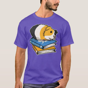 Camiseta Funny Guinea Pig and Books Lover Women Men Kids Pr