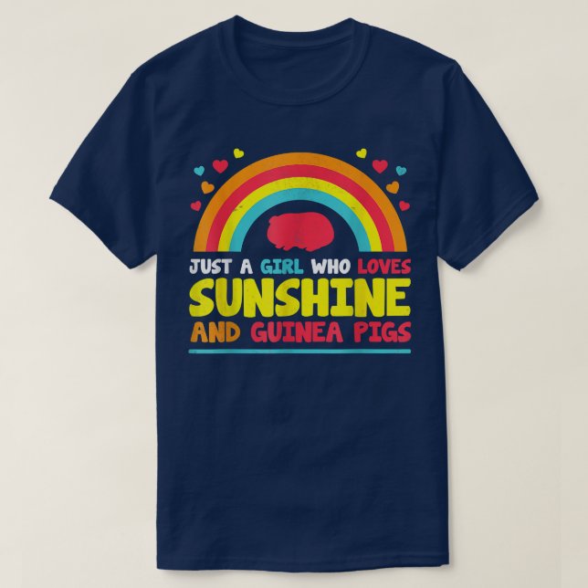 Camiseta Funny Guinea Pig and Sunshine  (Diseño del anverso)