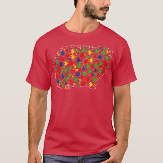 Camiseta Funny Guinea Pig Animals Puzzle Pieces Autism Awar