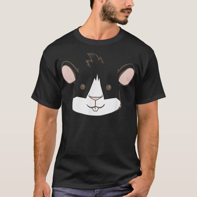 Camiseta Funny Guinea Pig Face Furry Potato  (Anverso)