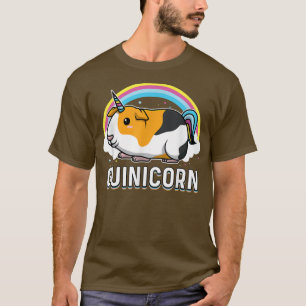 Camiseta Funny Guinea Pig Gunicorn Rainbow Women Girls Kids