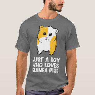 Camiseta Funny Guinea Pig Just a Boy Who Loves Guinea Pigs