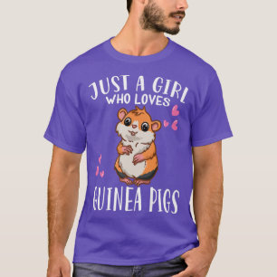 Camiseta Funny Guinea Pig Lover Just A Girl Who Loves Guine