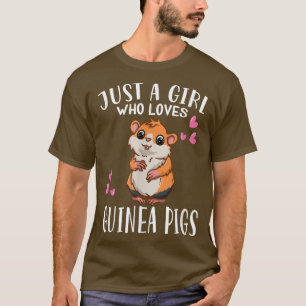 Camiseta Funny Guinea Pig Lover Just A Girl Who Loves Guine
