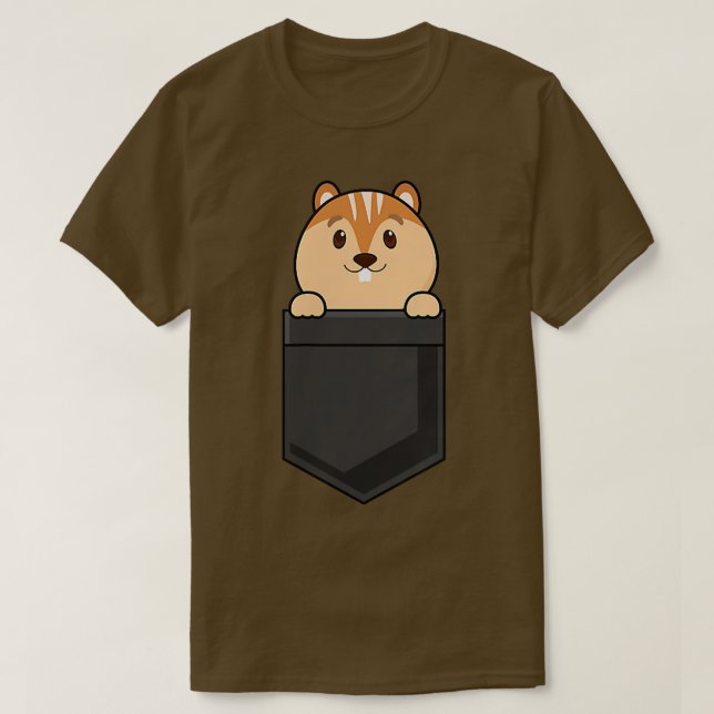 Camiseta Funny Guinea Pig Lover Shirt Guinea Pig In Pocket  (Diseño del anverso)