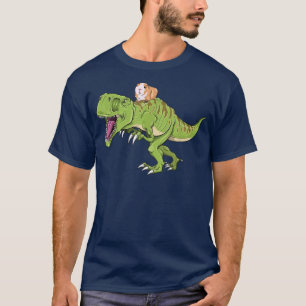 Camiseta Funny Guinea Pig Riding T Re Dinosaur